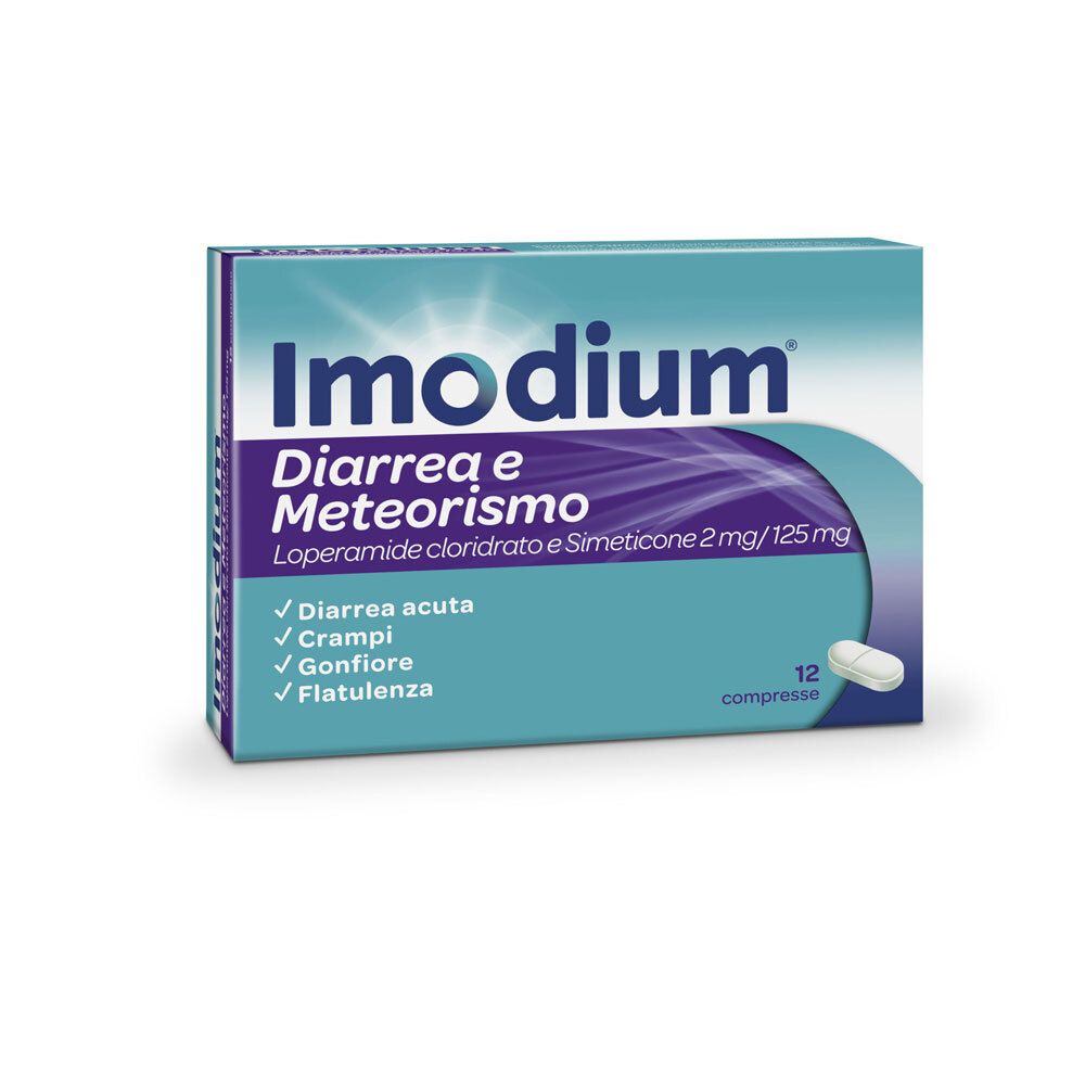 Image of Imodium Diarrea E Meteorismo 2 Mg/125 Mg Compresse