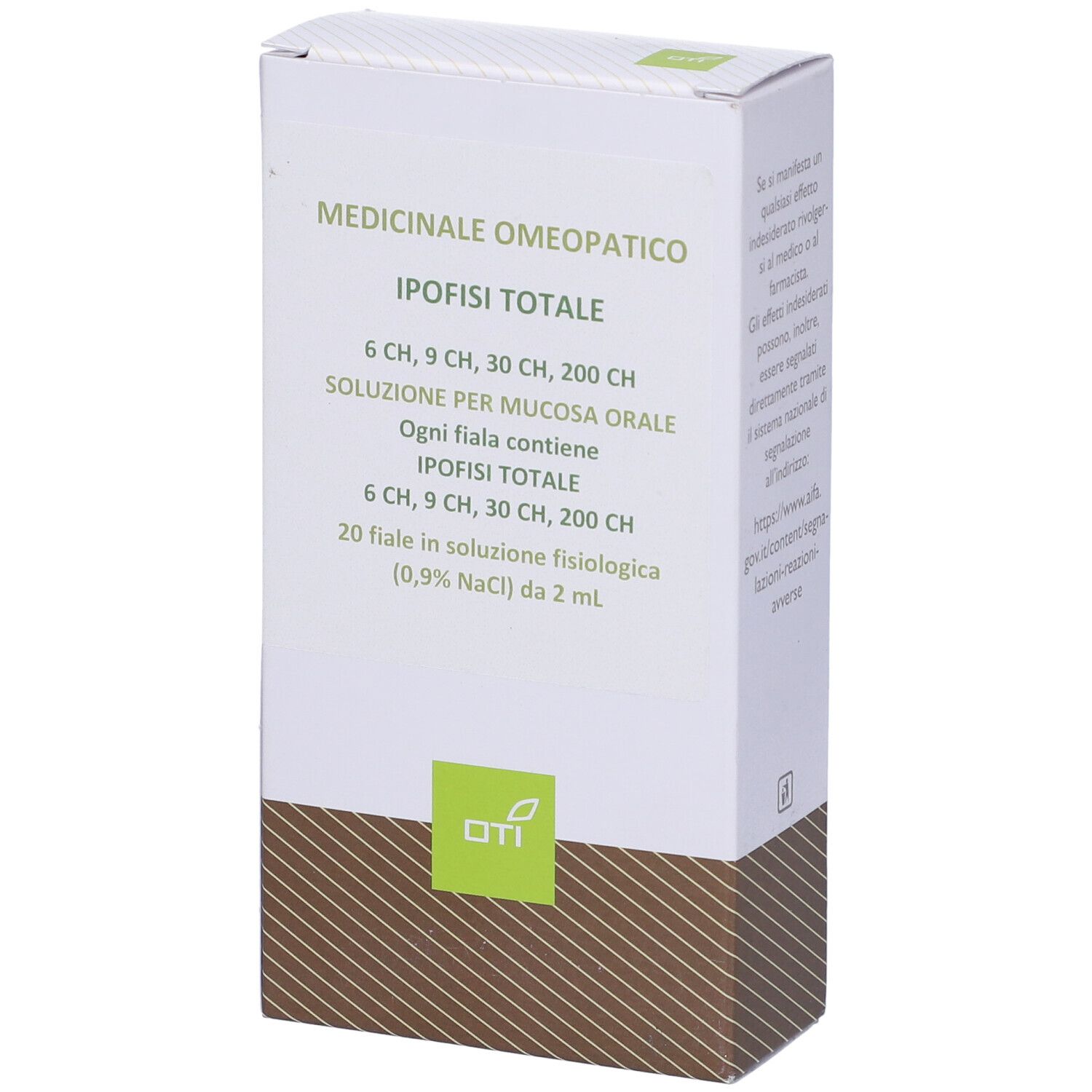 OTI Ipofisi Totale 6 Ch, 9 Ch, 30 Ch, 200 Ch (Scalare Progressivo) 20 Fiale 2 Ml Soluzione Fisiologica Per Mucosa Orale