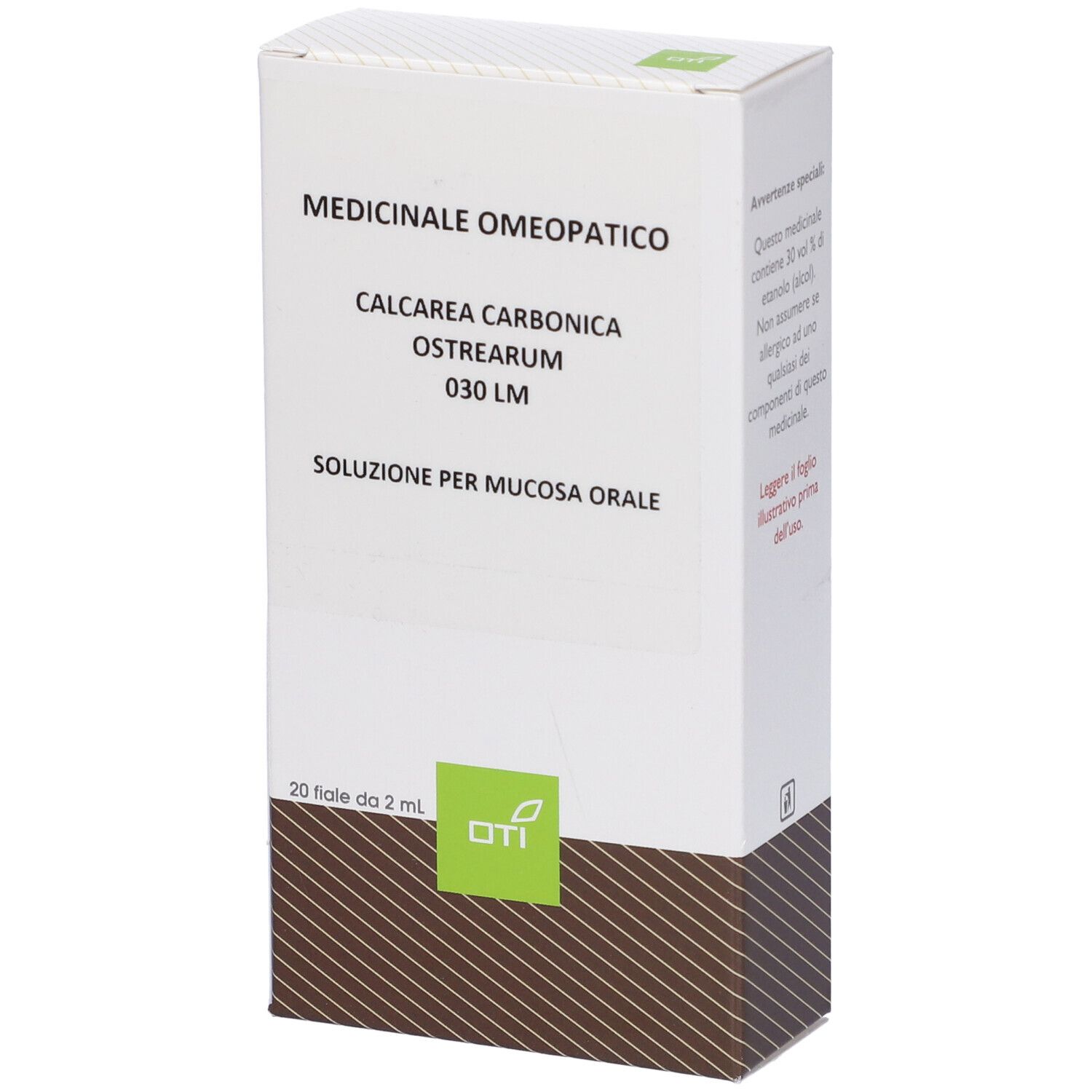 OTI Calcarea Carbonica Ostrearum 030 Lm Potenziata Liquida 20 Fiale 2 Ml Soluzione Idroalcolica Per Mucosa Orale