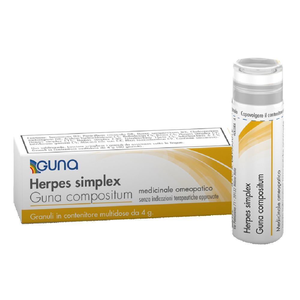 Guna Herpes Simplex Compositum 1 Contenitore Multid 4 G 80 Granuli