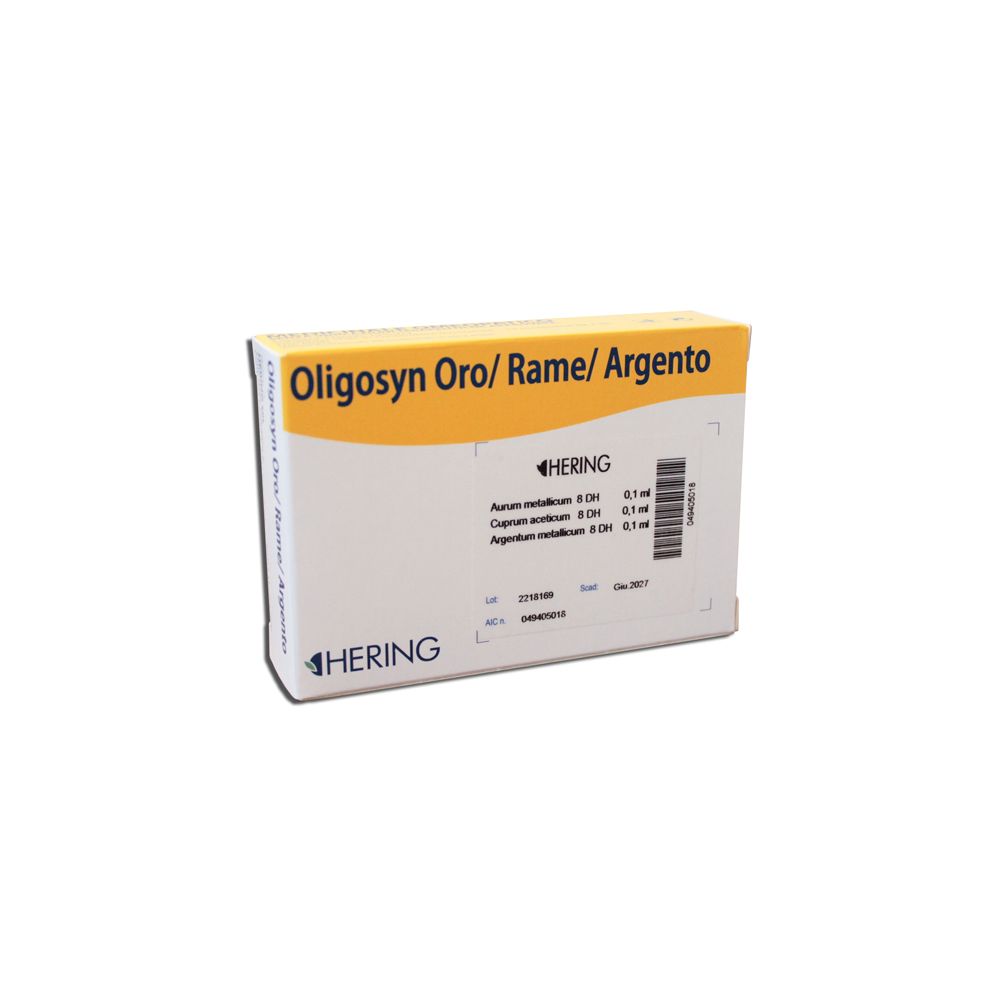 HERING Oligosyn Oro-Rame-Argento Orale 15 Contenitori Monodose 2 Ml