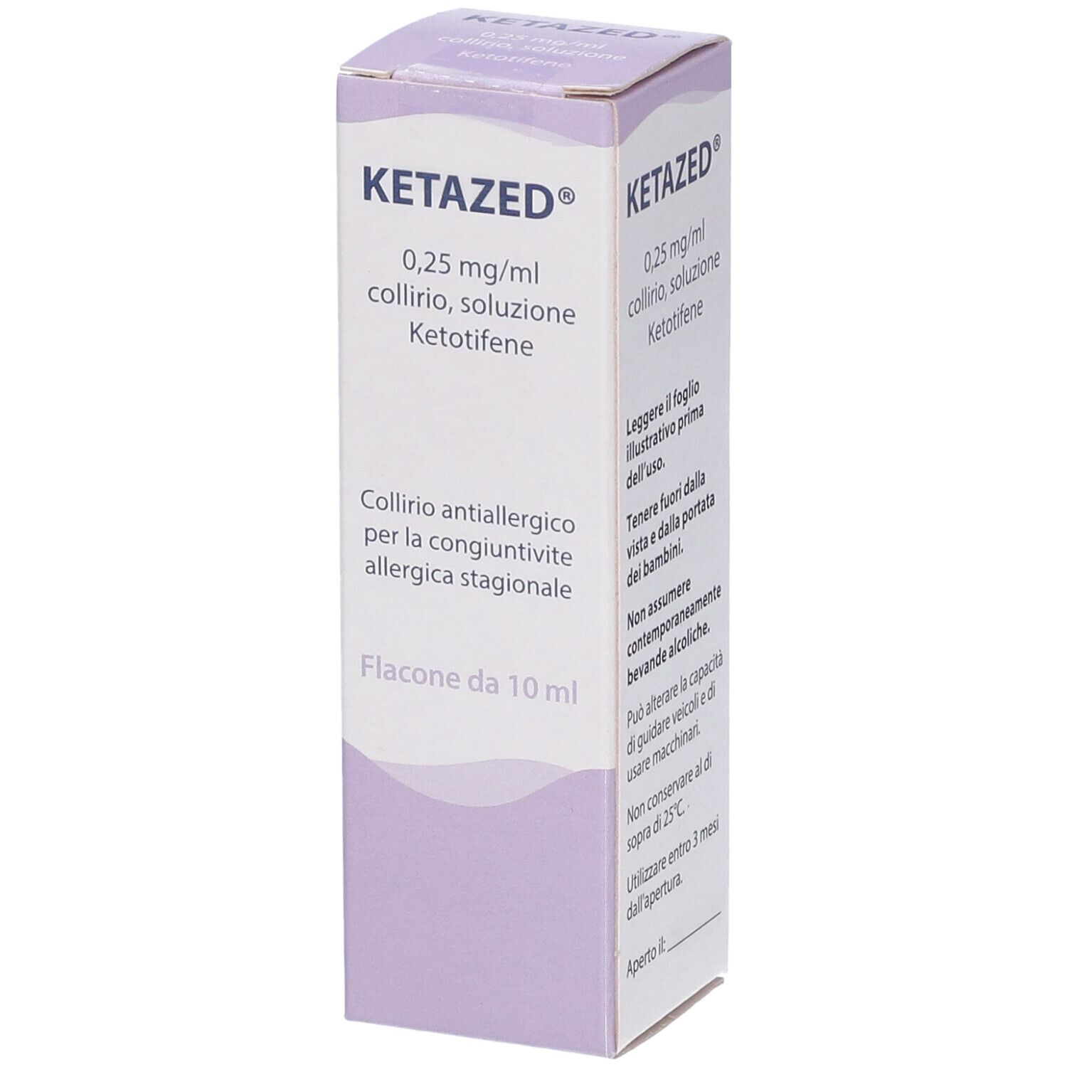 KETAZED 0,25 mg/ml, collirio, soluzione
