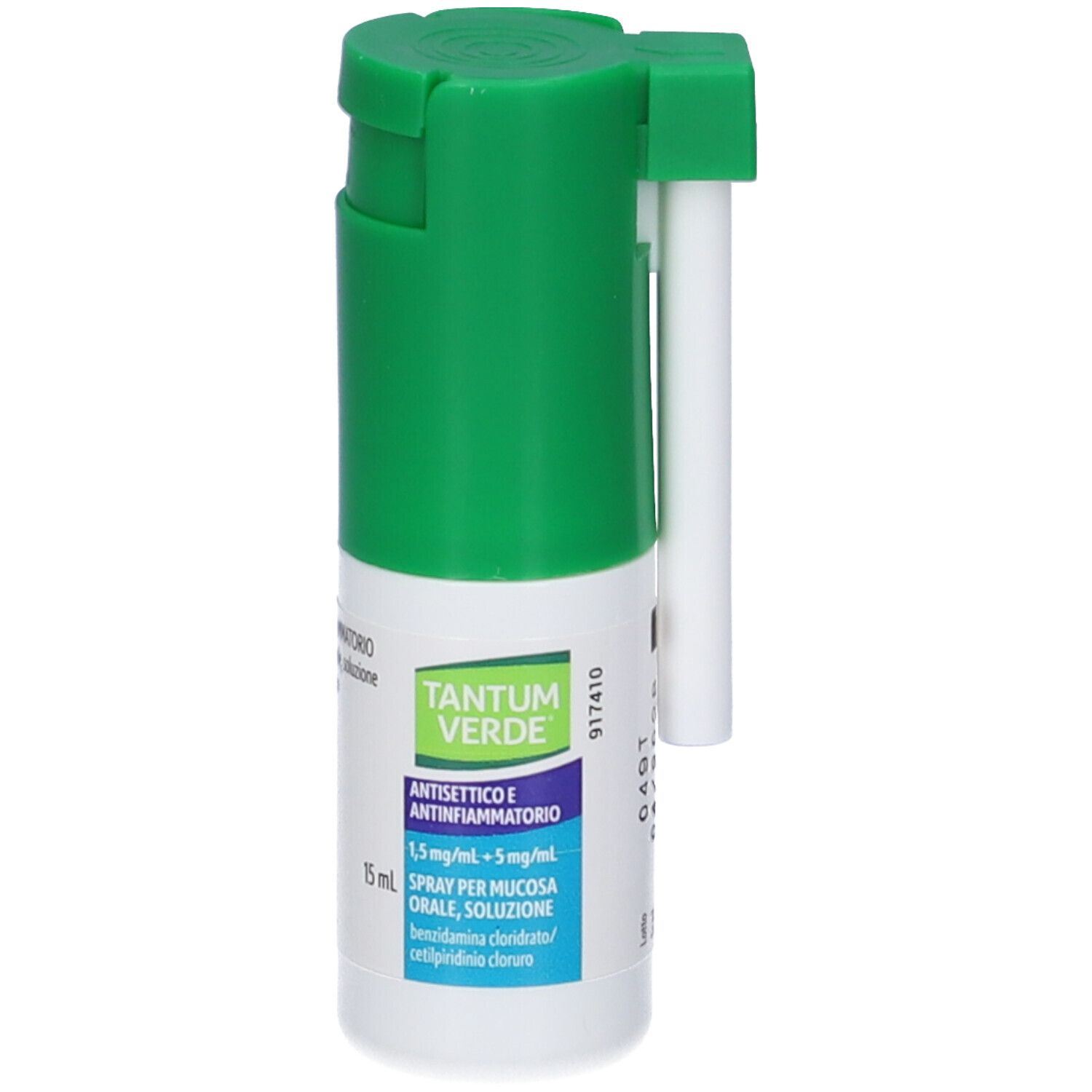 TANTUM VERDE ANTISETTICO E ANTINFIAMMATORIO 1,5 mg/ml + 5 mg/ml Spray per Mucosa Orale