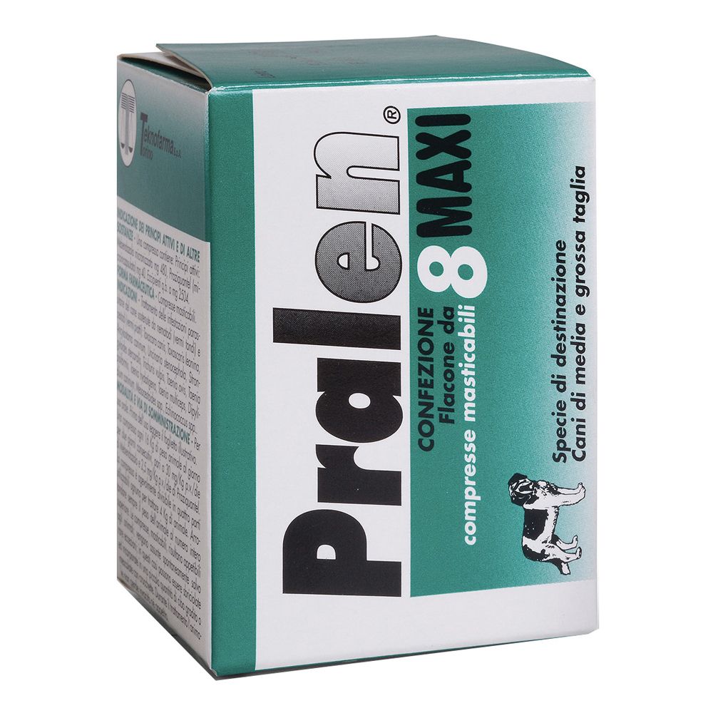 Pralen Maxi 480 Mg + 40 Mg Compresse Masticabili Per Cani Di Media E Grossa Taglia
