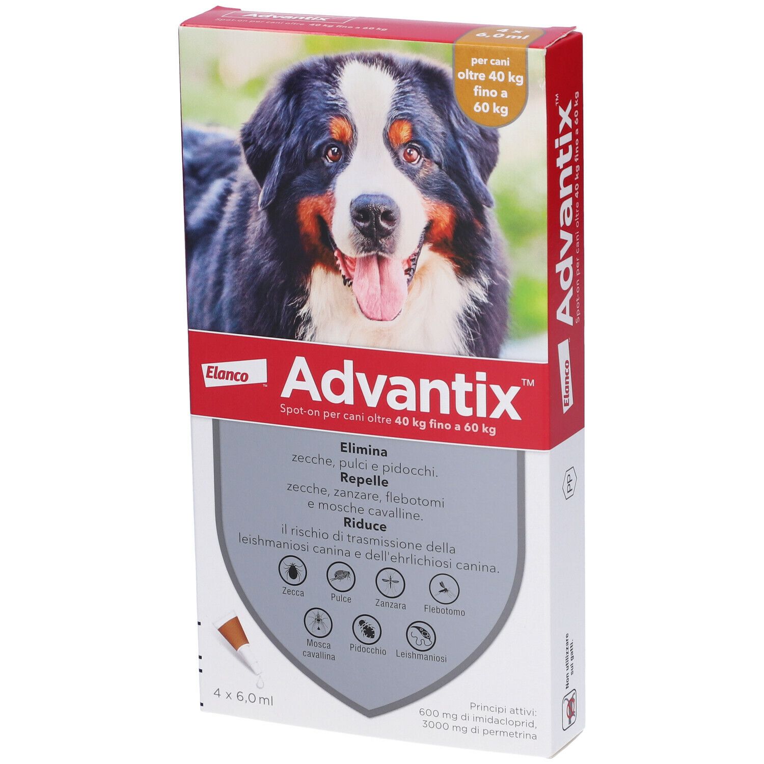 advantix spot-on per cani oltre 40 kg fino a 60 kg