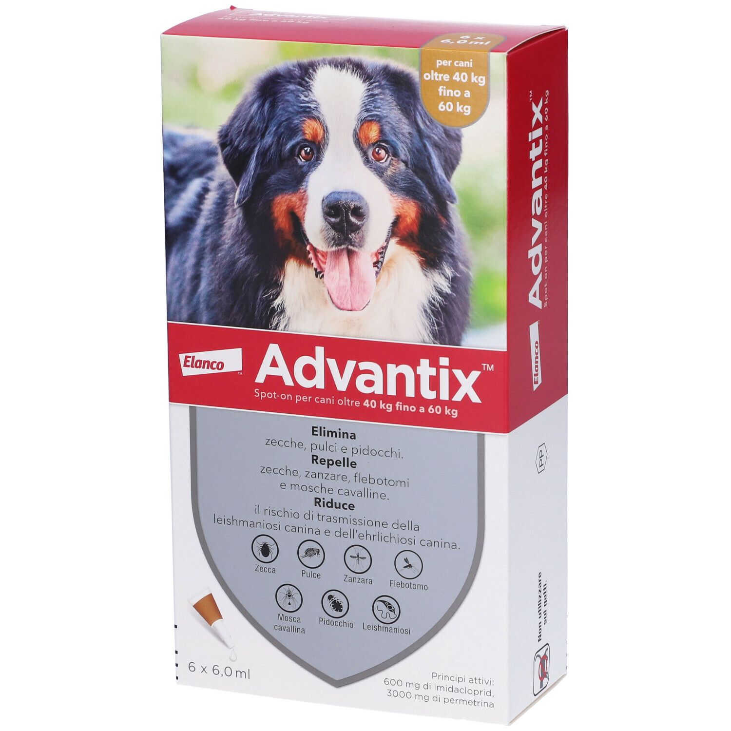 advantix spot-on per cani oltre 40 kg fino a 60 kg