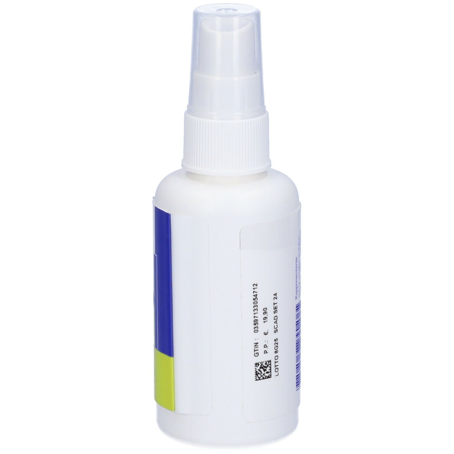 Flacone spray bianco con etichetta blu e gialla. Scritta: Effipro, 2,5 mg/ml spray, soluzione per cani e gatti. Logo Virbac.