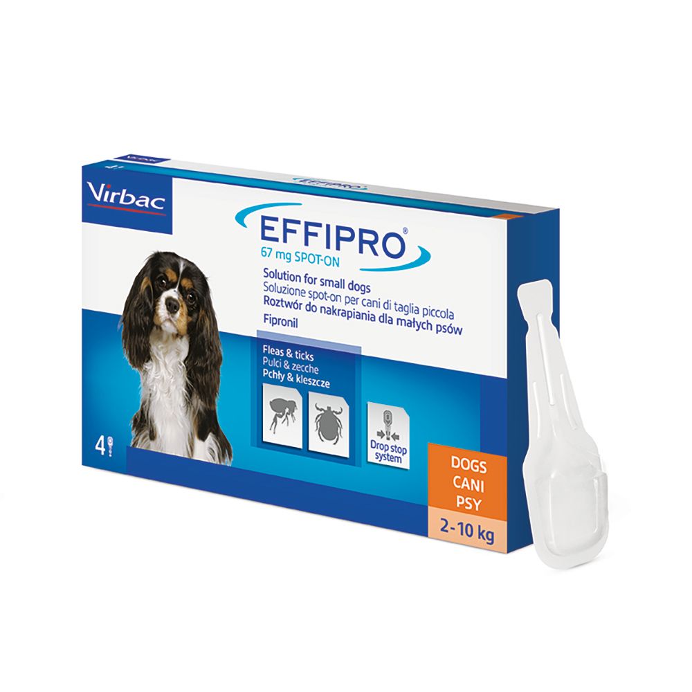 EFFIPRO spot-on soluz 4 pipette 0,67 ml 67 mg cani da 2 a 10 Kg