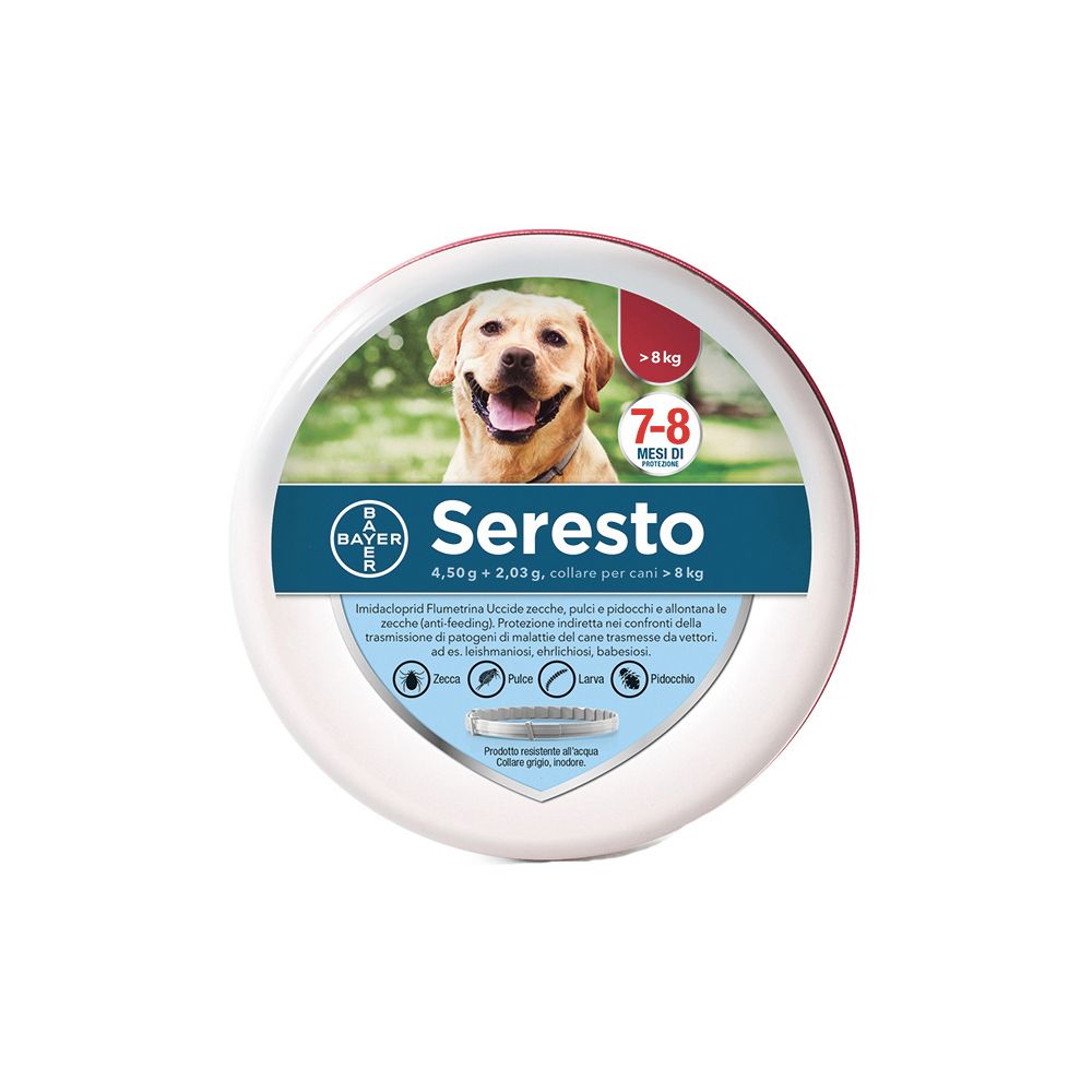 Image of Seresto® Collare Antiparassitario per Cani di Peso Superiore a 8 Kg