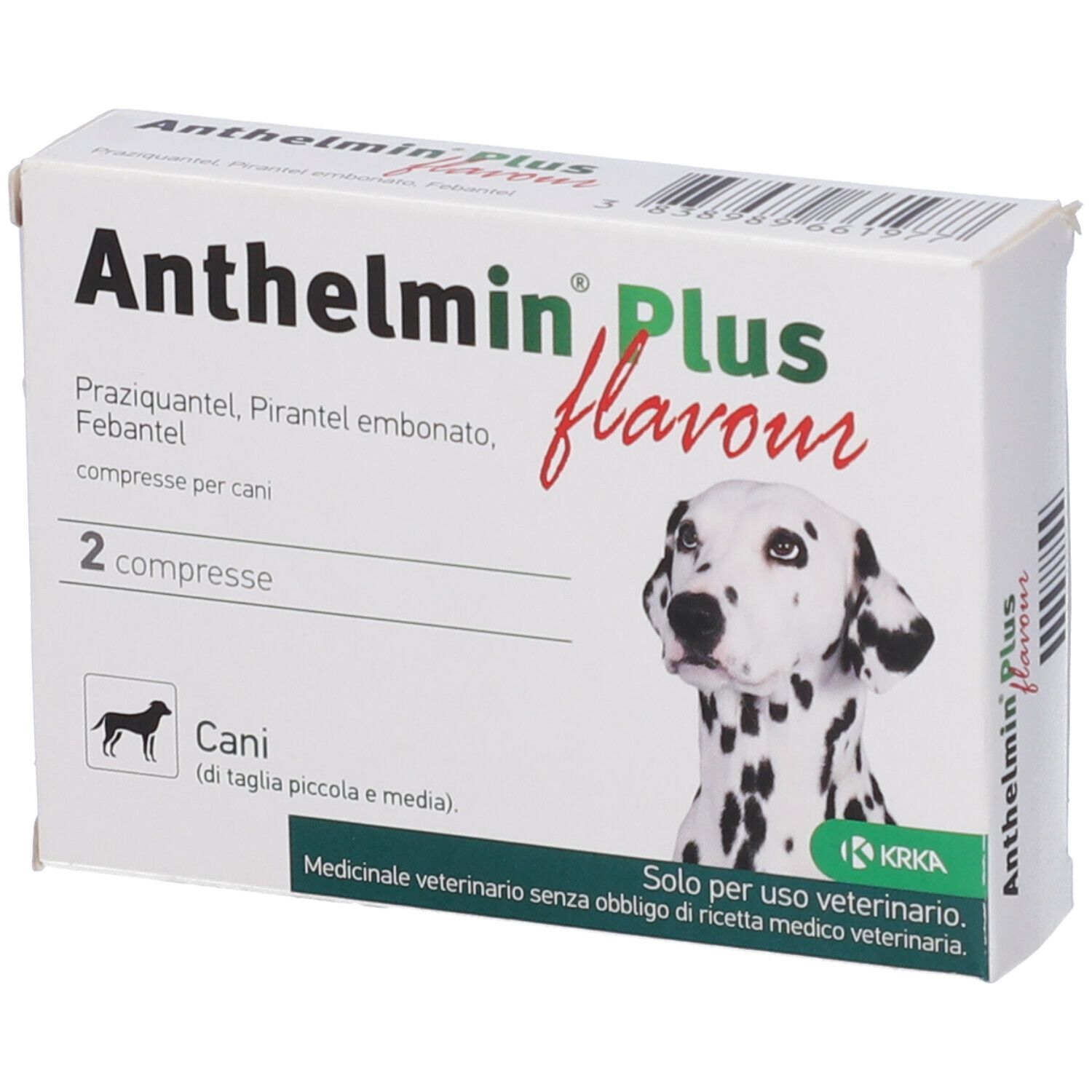 ANTHELMIN PLUS FLAVOUR 2 compresse divisibili 50 mg + 144 mg + 150 mg cani
