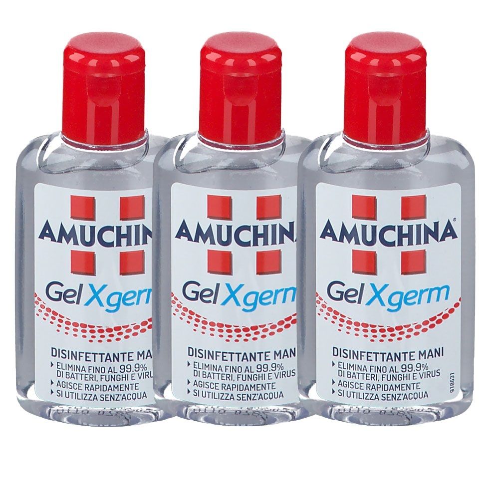 AMUCHINA® Gel X Germ Disinfettante Mani Set da 3