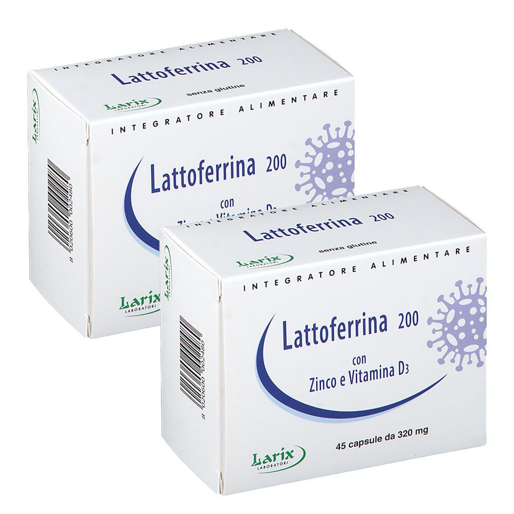 Larix Lattoferrina 200 con Zinco e Vitamina D3