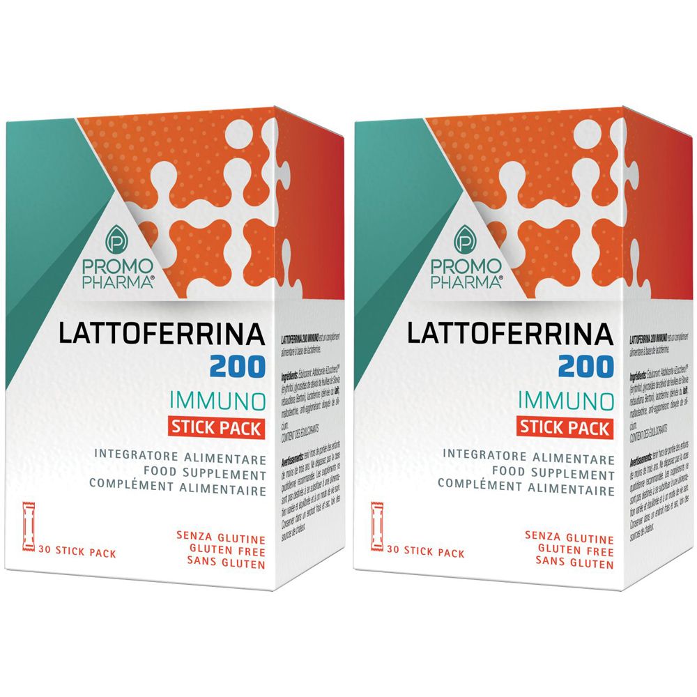 PromoPharma Lattoferrina 200 Immuno Stick Set da 2