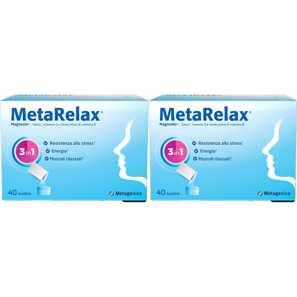 Metagenics™ MetaRelax® Bustine Gusto Lime Set da 2