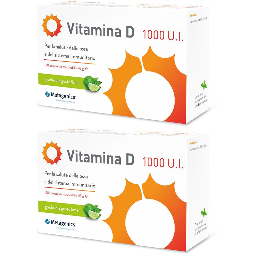 VITAMINA D 1000 UI Compresse Masticabili Set da 2