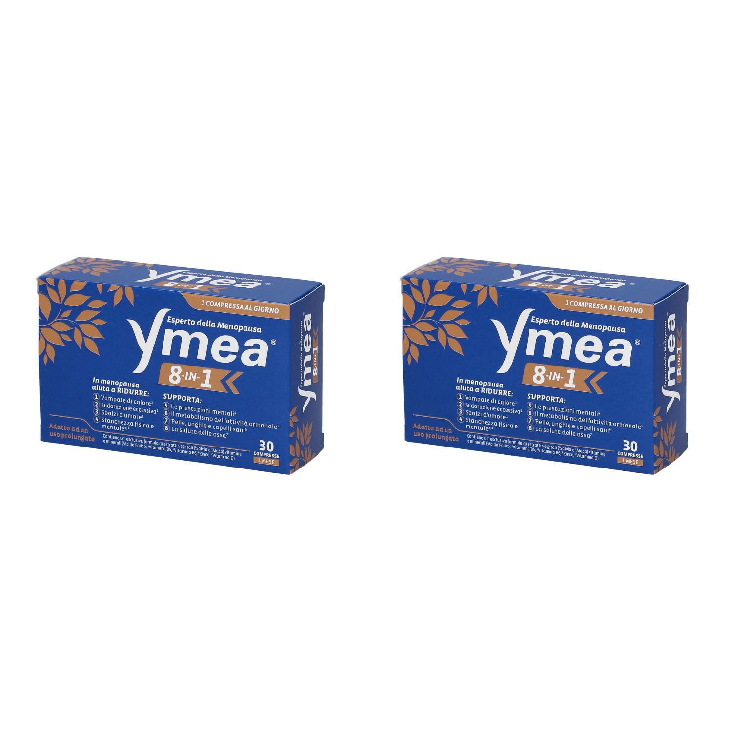 Image of Ymea 8 In 1 Per Disturbi Comuni Della Menopausa Set da 2