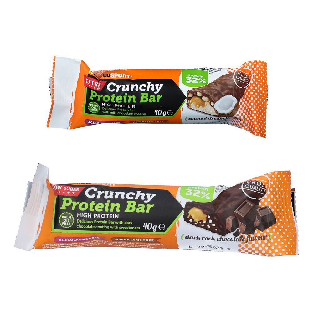 Image of NAMEDSPORT® Crunchy Protein Bar Coconut Dream + NAMEDSPORT® Low Sugar Crunchy Protein Bar High Protein