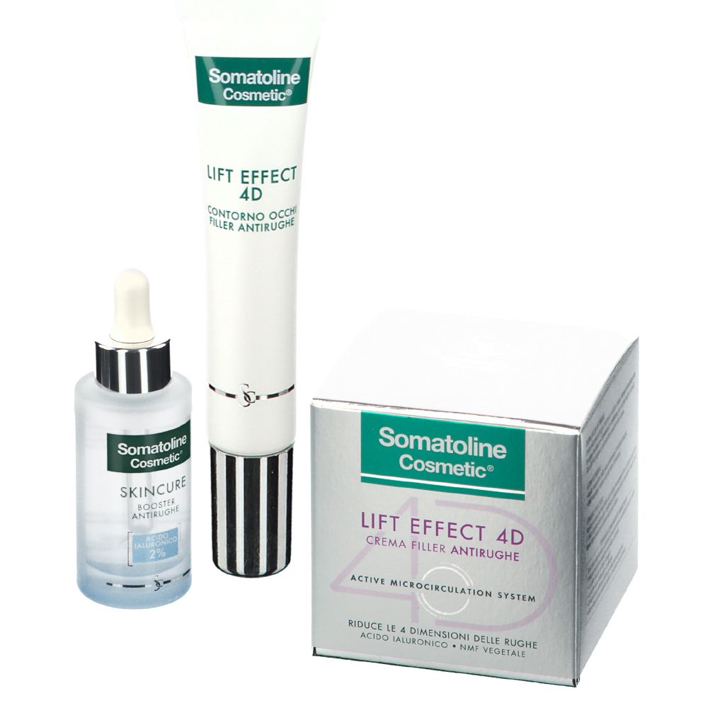 Image of Somatoline Cosmetic® Crema Antirughe + Skincure Booster + Contorno Occhi Filler Antirughe