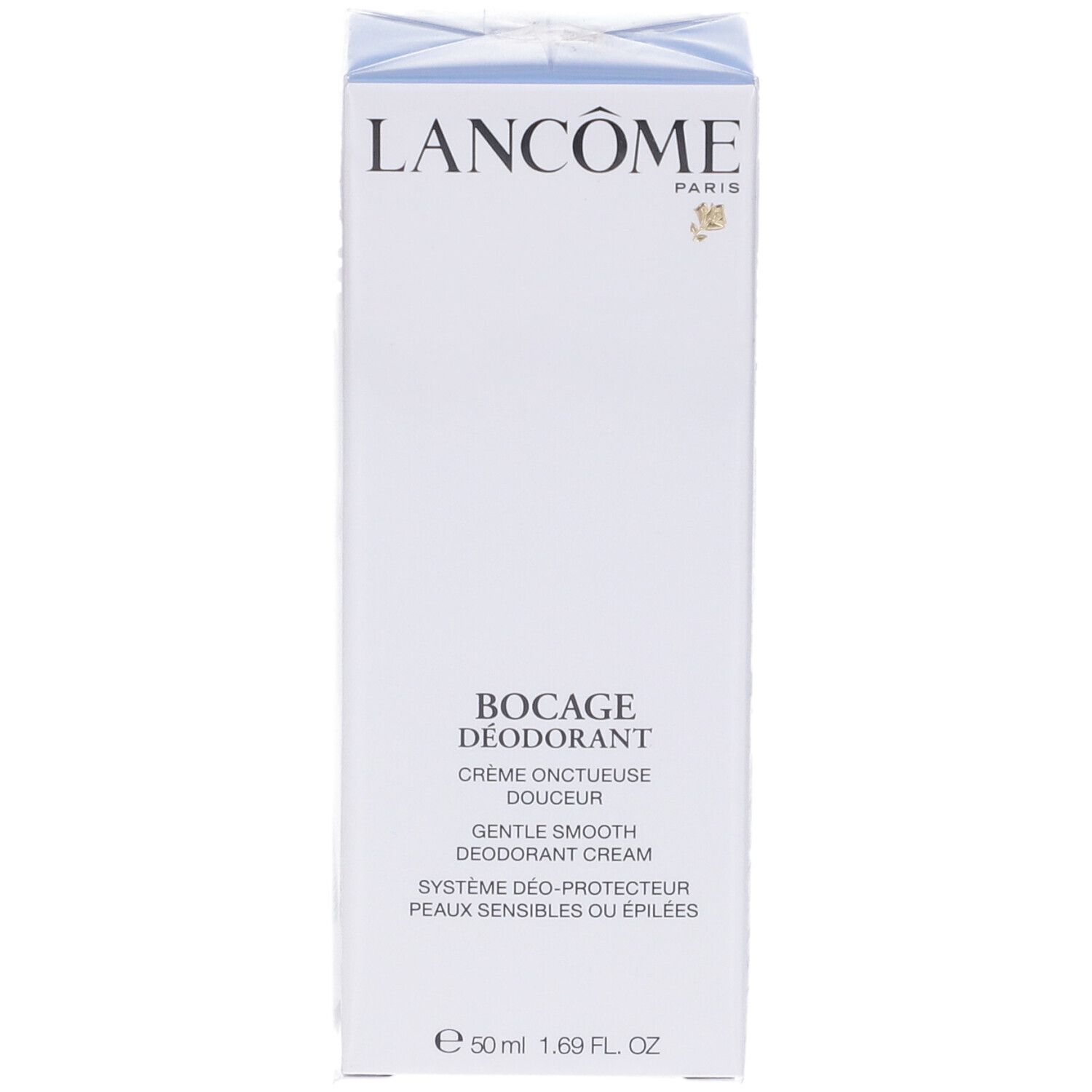Scatola bianca Lancôme Bocage Déodorant. Crema. 50 ml.