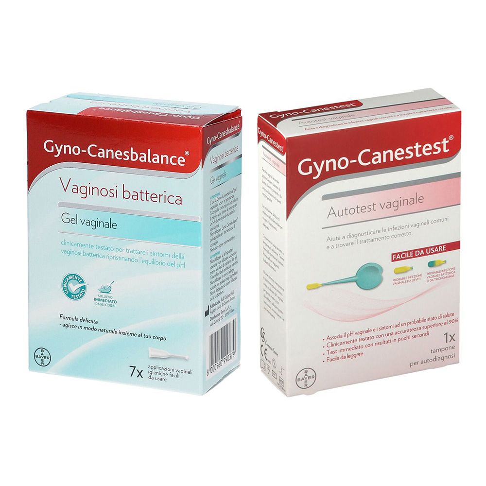 Image of Gyno-Canesbalance Gel 7 Applicatori Monouso Per Vaginosi Batterica + Gyno-Canester Autotest