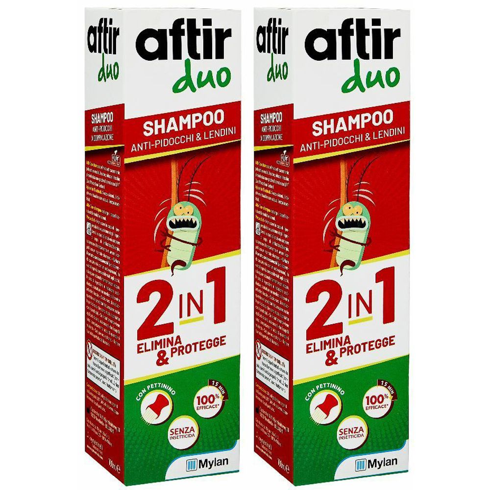 Aftir Duo Shampoo Anti-Pidocchi Set da 2
