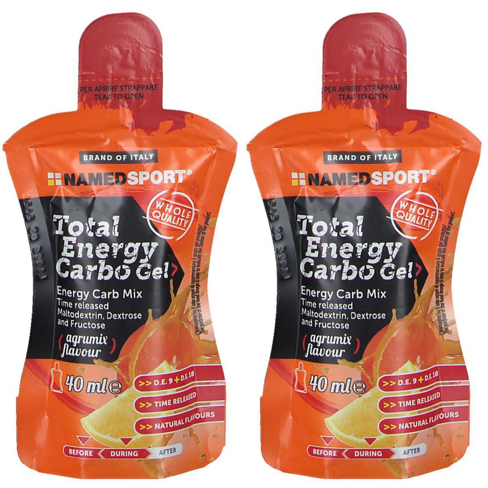 NAMEDSPORT® Total Energy Carbo Gel Set da 2