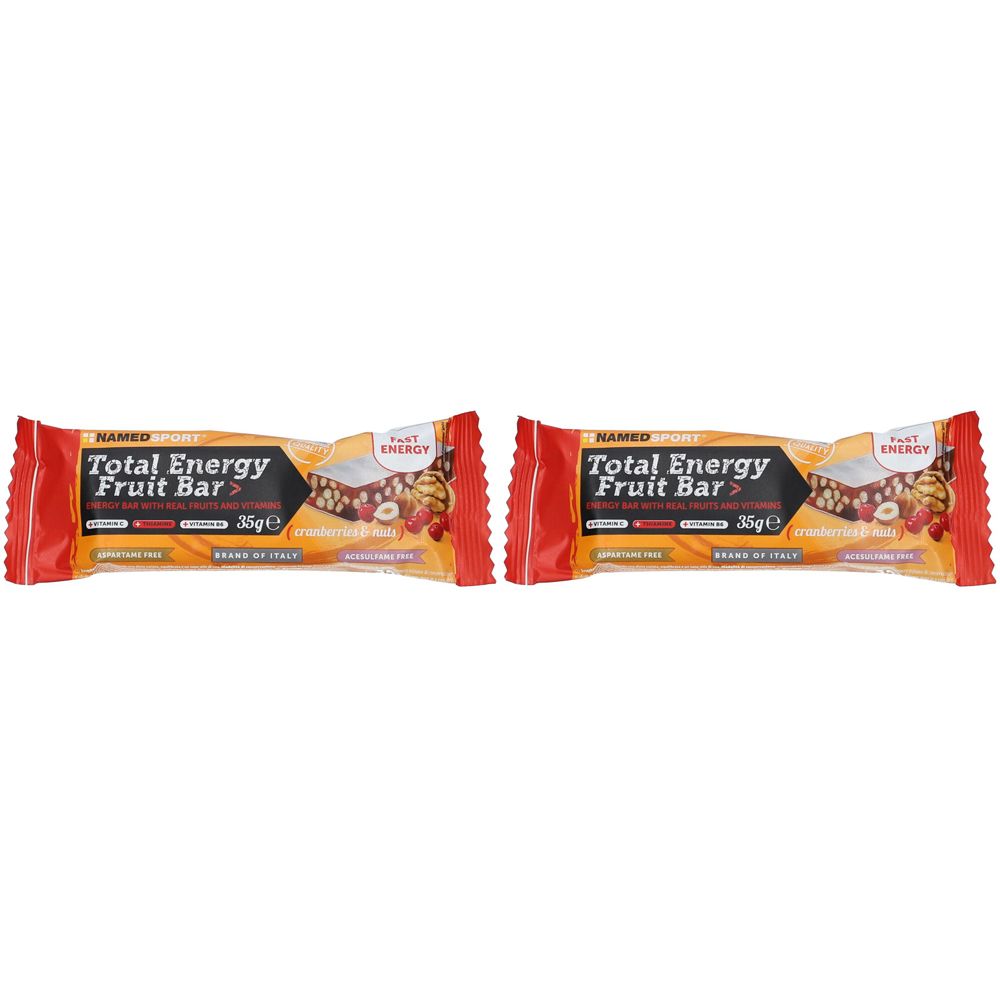 Namedsport Total Energy Fruit Bar Cranberry & Nuts Set da 2