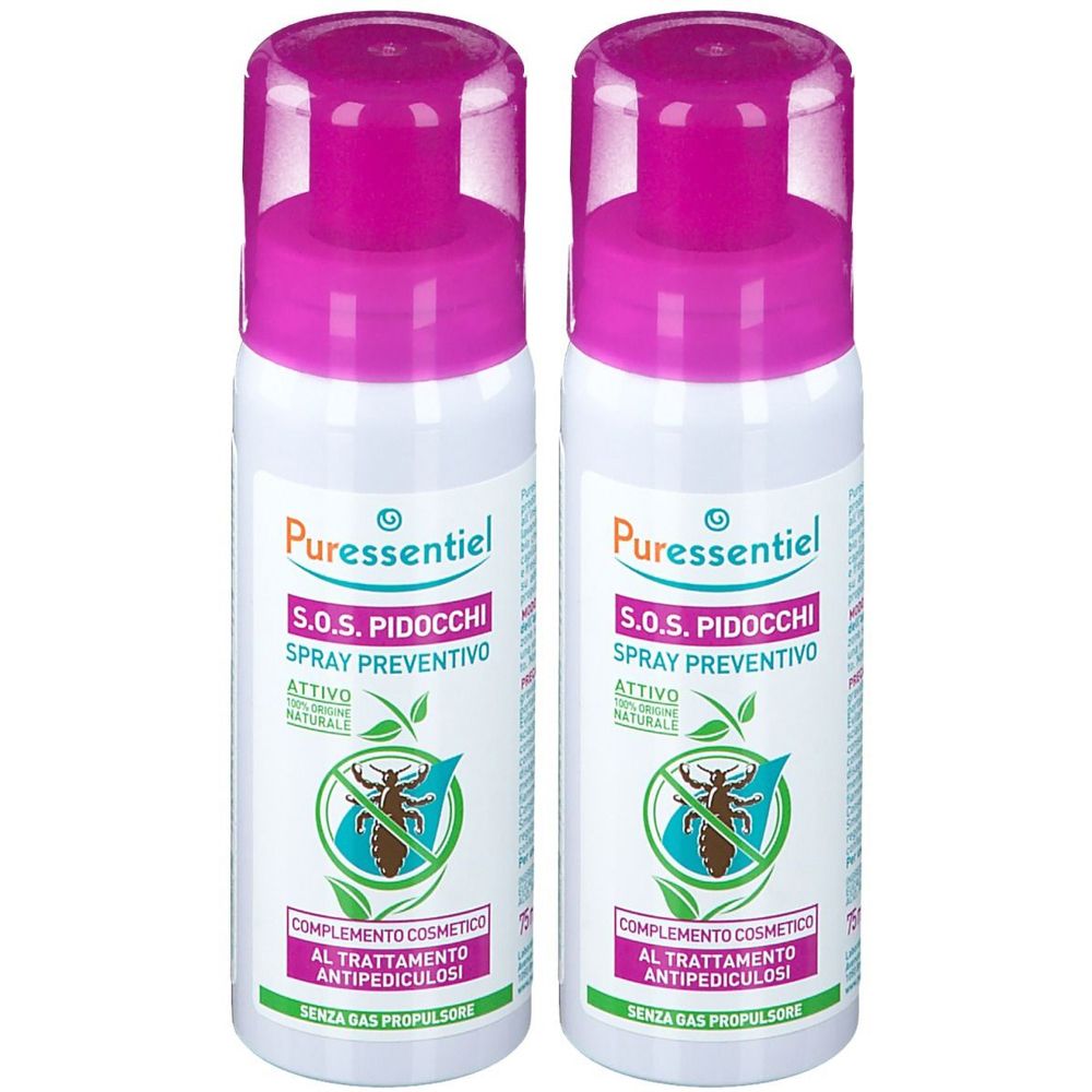 Puressential S.O.S. Pidocchi Spray Preventivo Set da 2