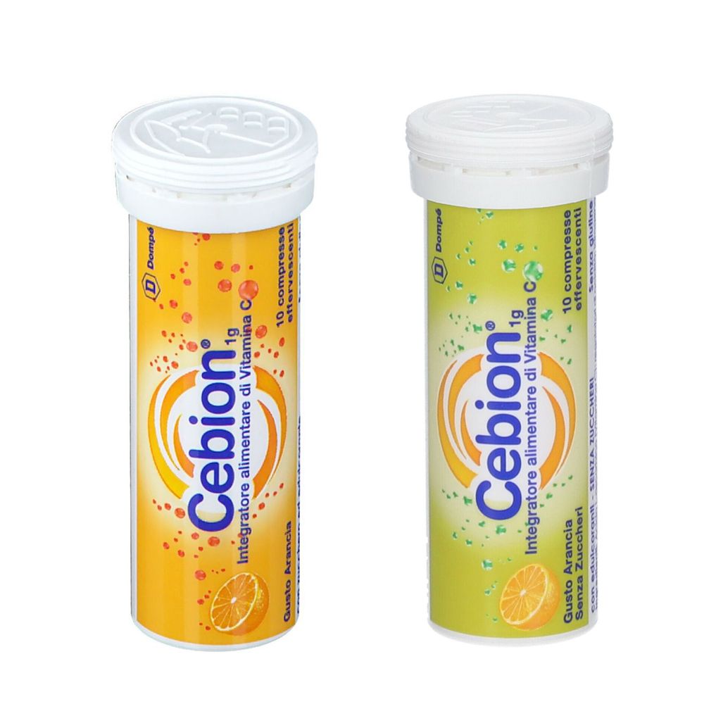 Cebion® Compresse Effervescenti Gusto Arancia + Arancia Senza Zucchero