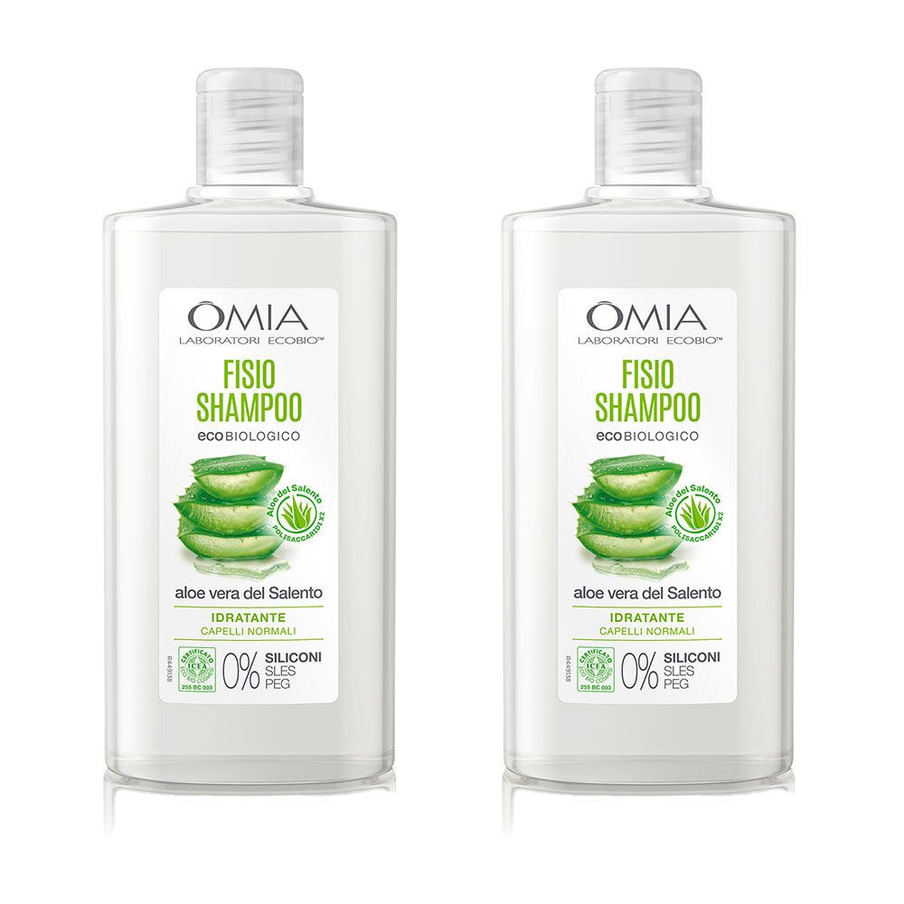 Omia Shampoo Aloe Ecobio Set da 2
