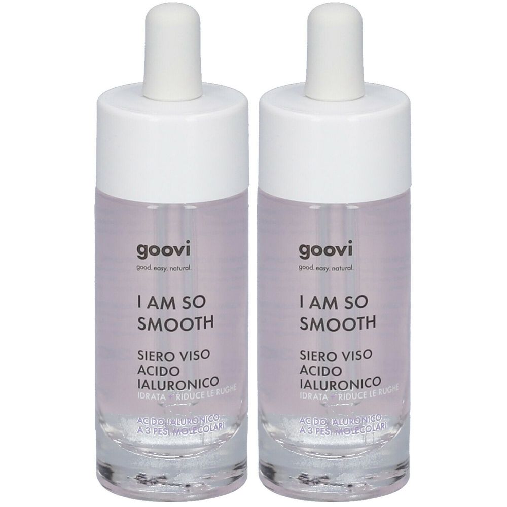 Goovi Siero Viso Acido Ialuronico I Am So Smooth Set da 2