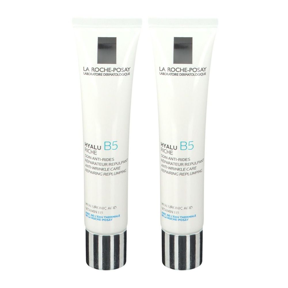 La Roche-Posay Hyalu Crema Viso Antietà Texture Ricca Set da 2
