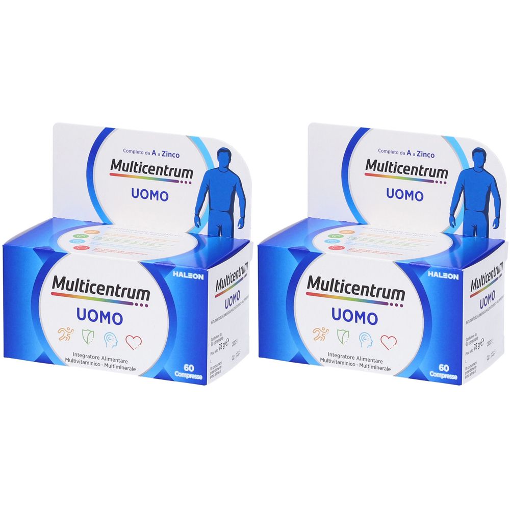 Multicentrum Uomo Integratore Multivitaminico per Uomini Set da 2