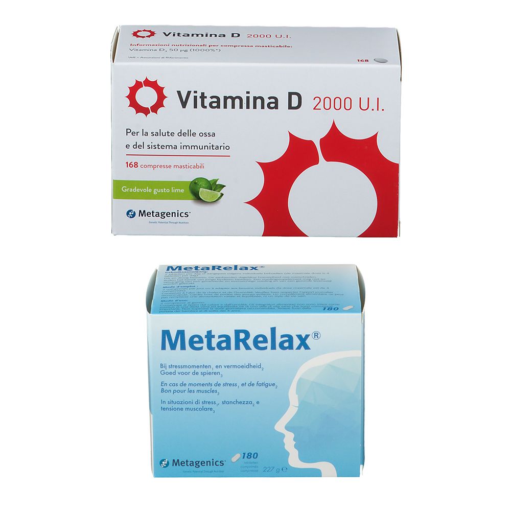 Metagenics™ MetaRelax® + Vitamina D 2000 UI