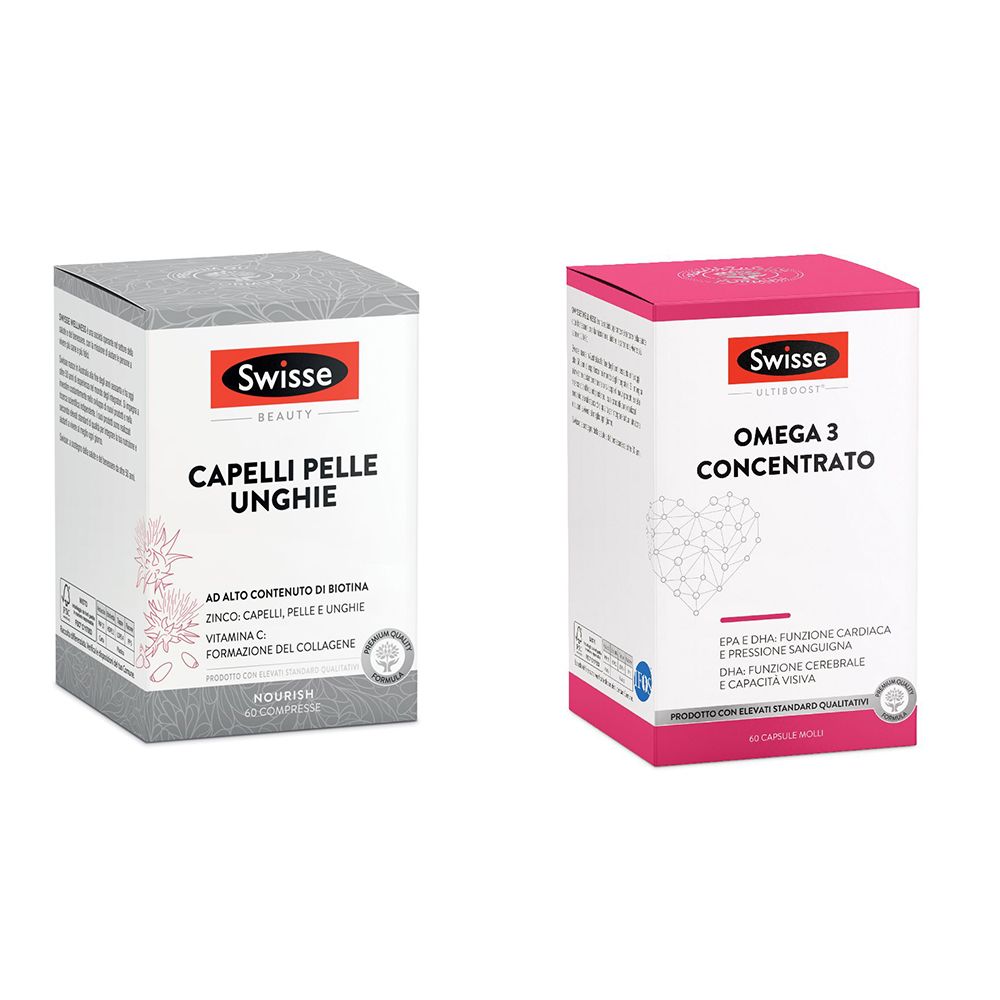 Swisse Omega 3 Concentrato + Capelli Pelle Unghie Compresse