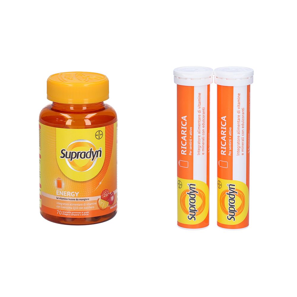 Supradyn Ricarica Compresse Effervescenti +  Energy Caramelle Gommose