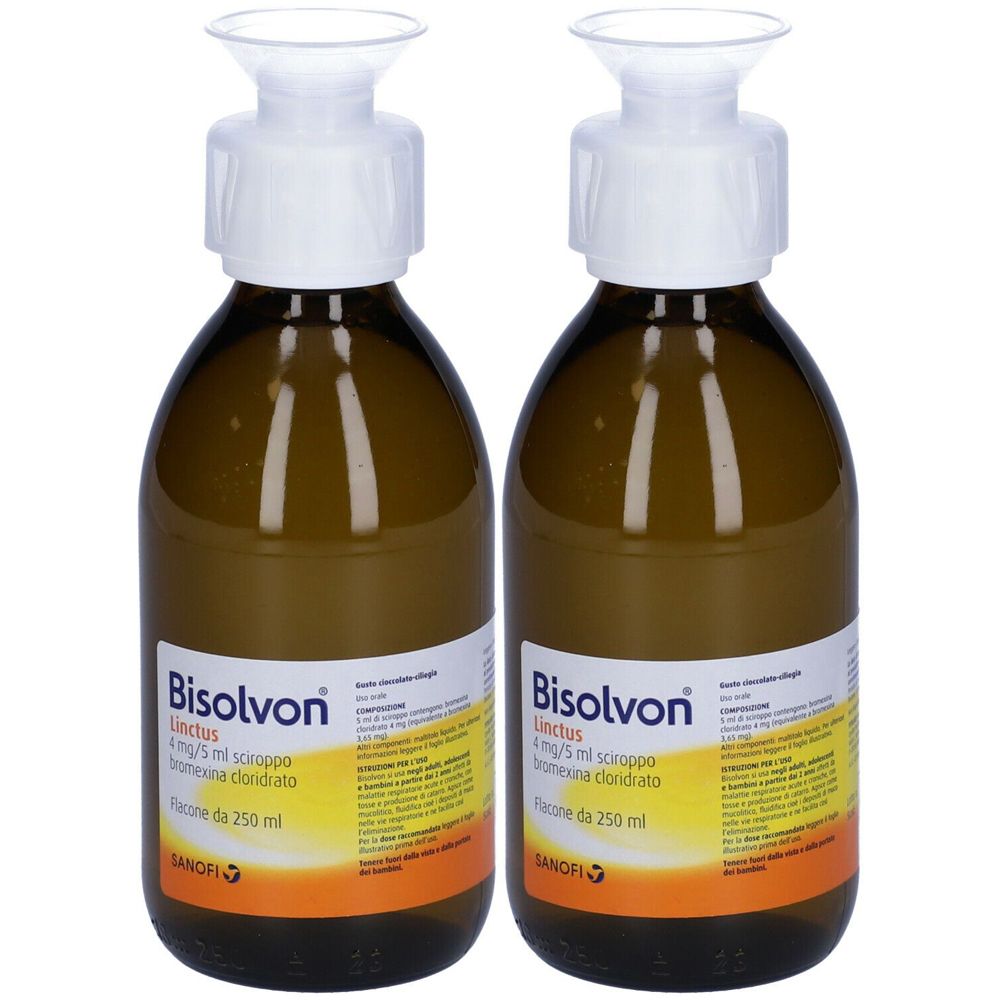Image of Bisolvon® Linctus 4mg/5ml Sciroppo Set da 2