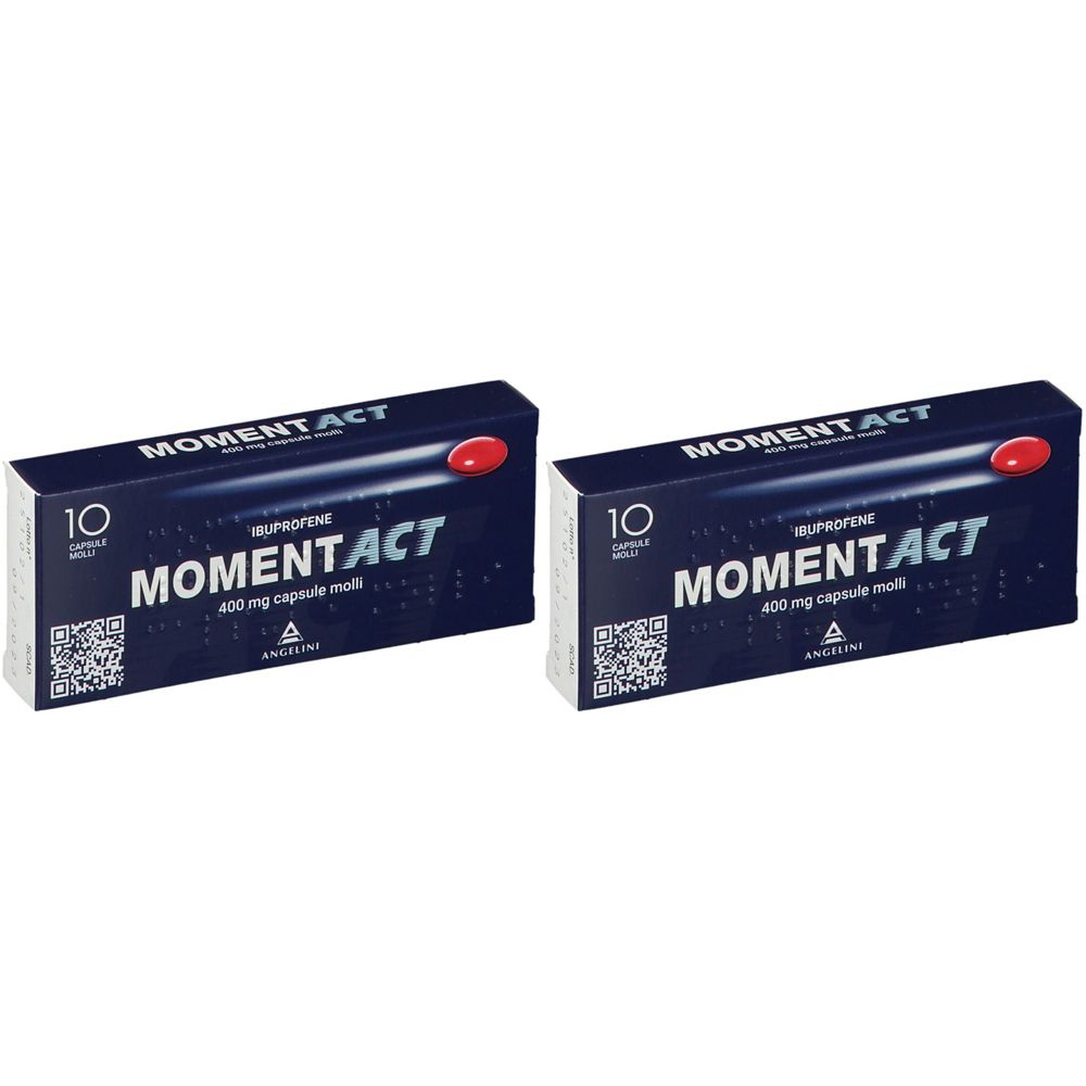 MOMENTACT 400 mg capsule molli Set da 2