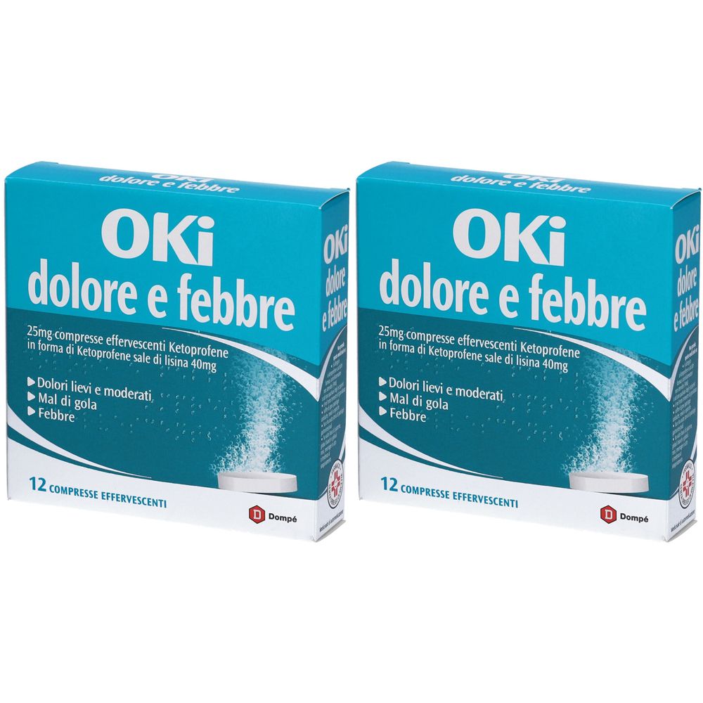OKi Dolore e Febbre Compresse Effervescenti Set da 2