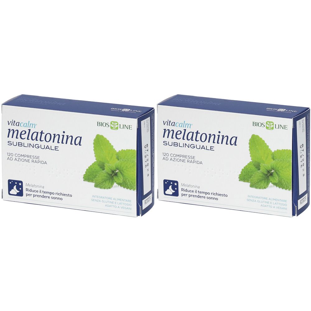 BIOSLINE VitaCalm Melatonina Sublinguale Set da 2