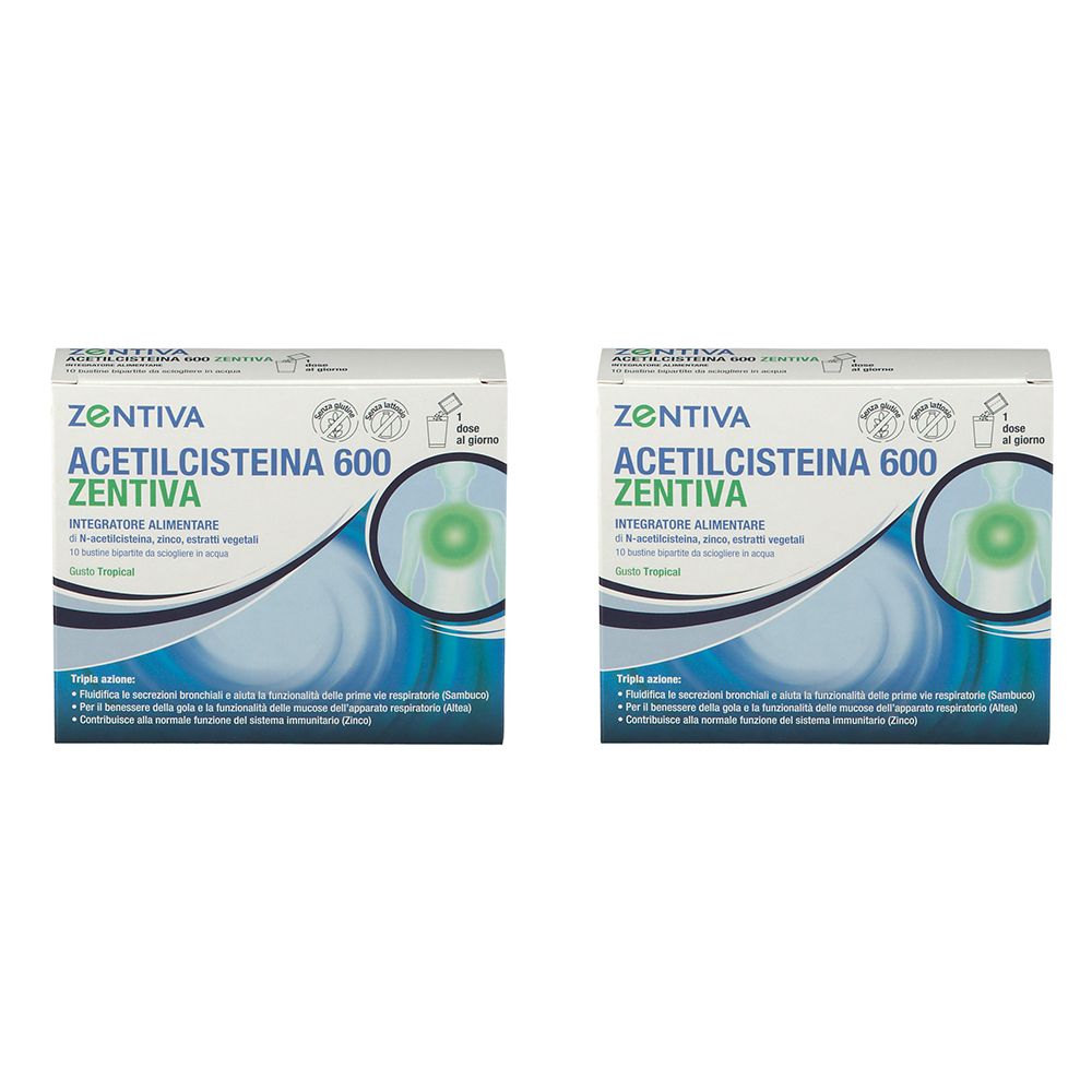 Image of Zentiva Acetilcisteina 600 Set da 2
