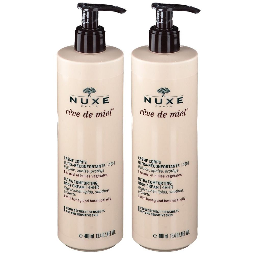 Nuxe Rêve De Miel® Crema Corpo Ultra-Comfort 48H Al Miele Set da 2