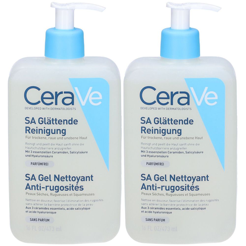 CeraVe SA Detergente Levigante Set da 2