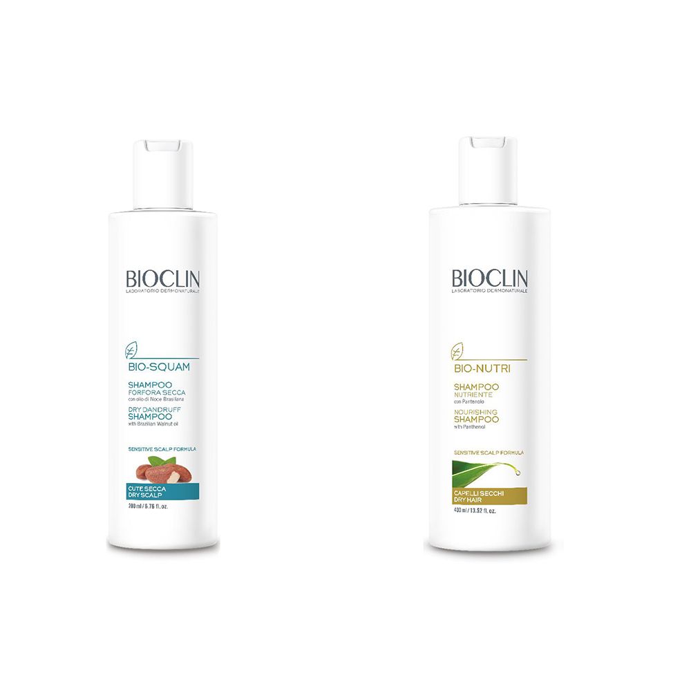 Image of BIOCLIN Bio Nutri Shampoo Nutriente + Bio-Squam Shampoo Forfora Secca