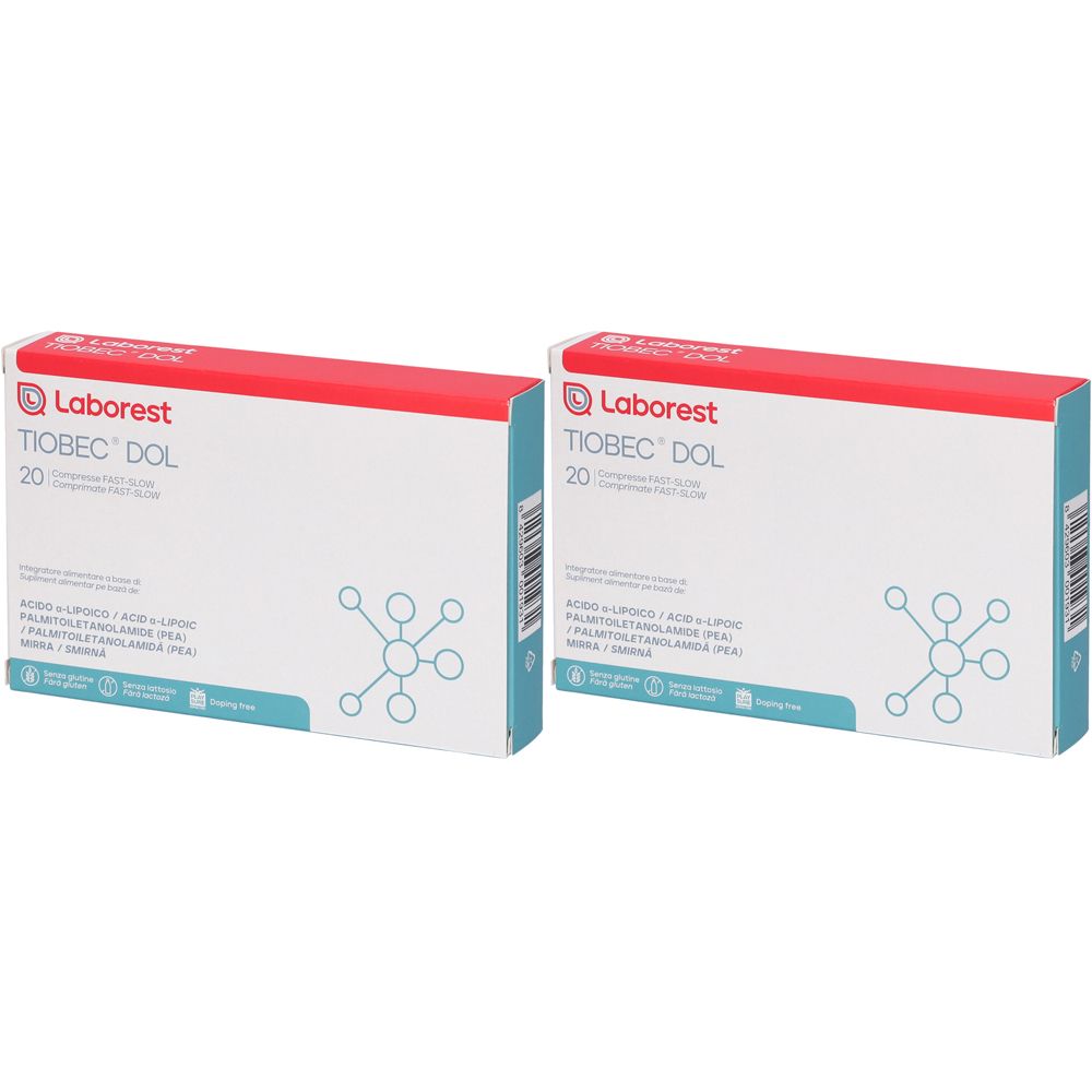Laborest® Tiobec® Dol Fast-Slow Compresse Set da 2