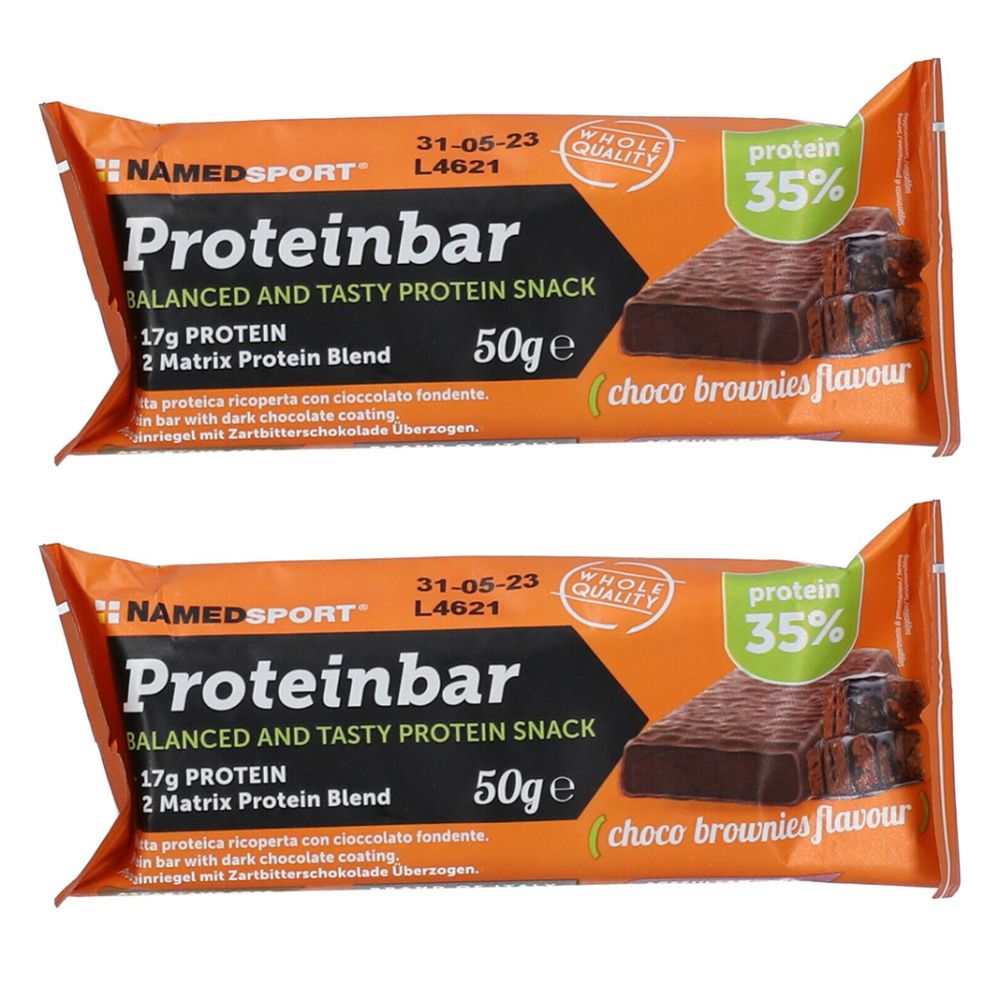NAMEDSPORT® Proteinbar Choco Brownies Flavour Set da 2