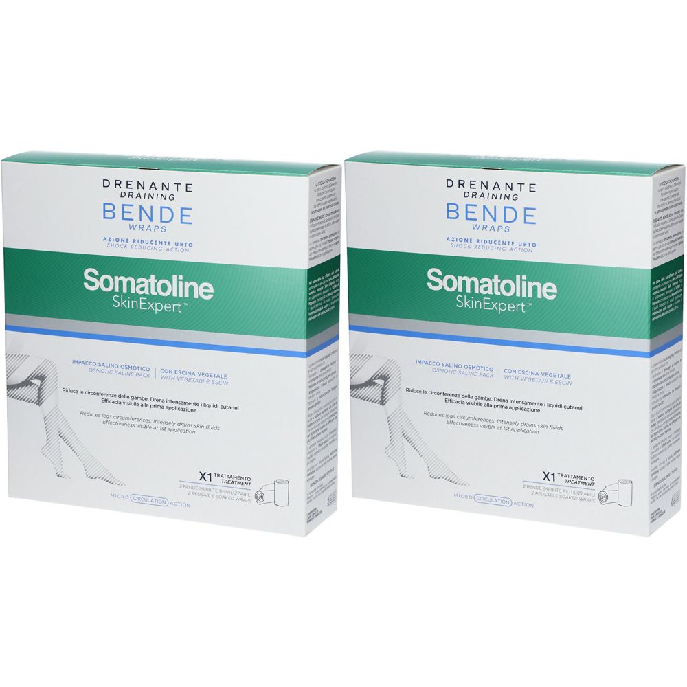 Image of Somatoline SkinExpert™ Drenante Bende Azione Riducente Urto Set da 2