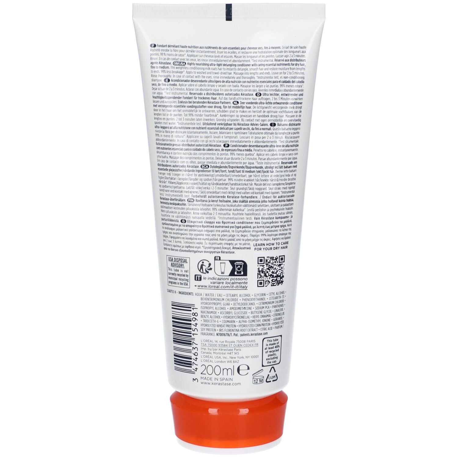 Kérastase Nutritive Lait Vital High Nutrition Ultra-Light Conditioner