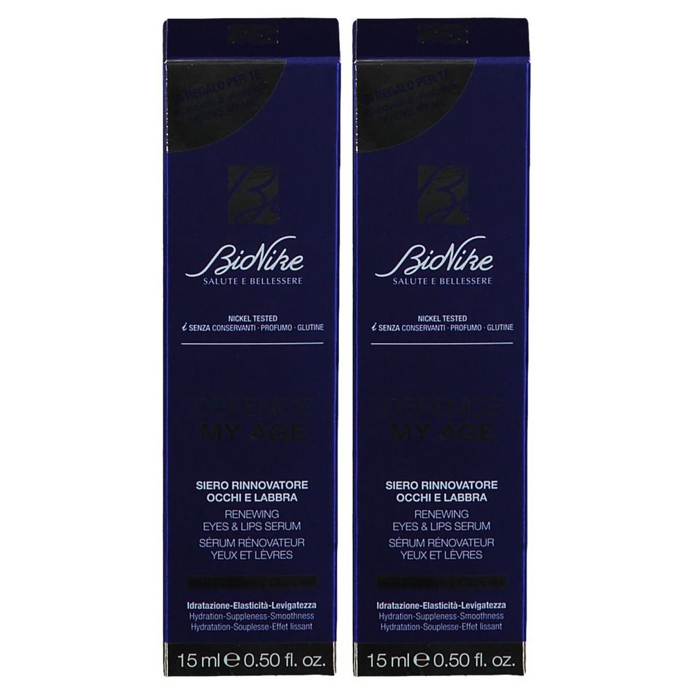 BioNike DEFENCE My Age Siero Rinnovatore Occhi e Labbra Set da 2