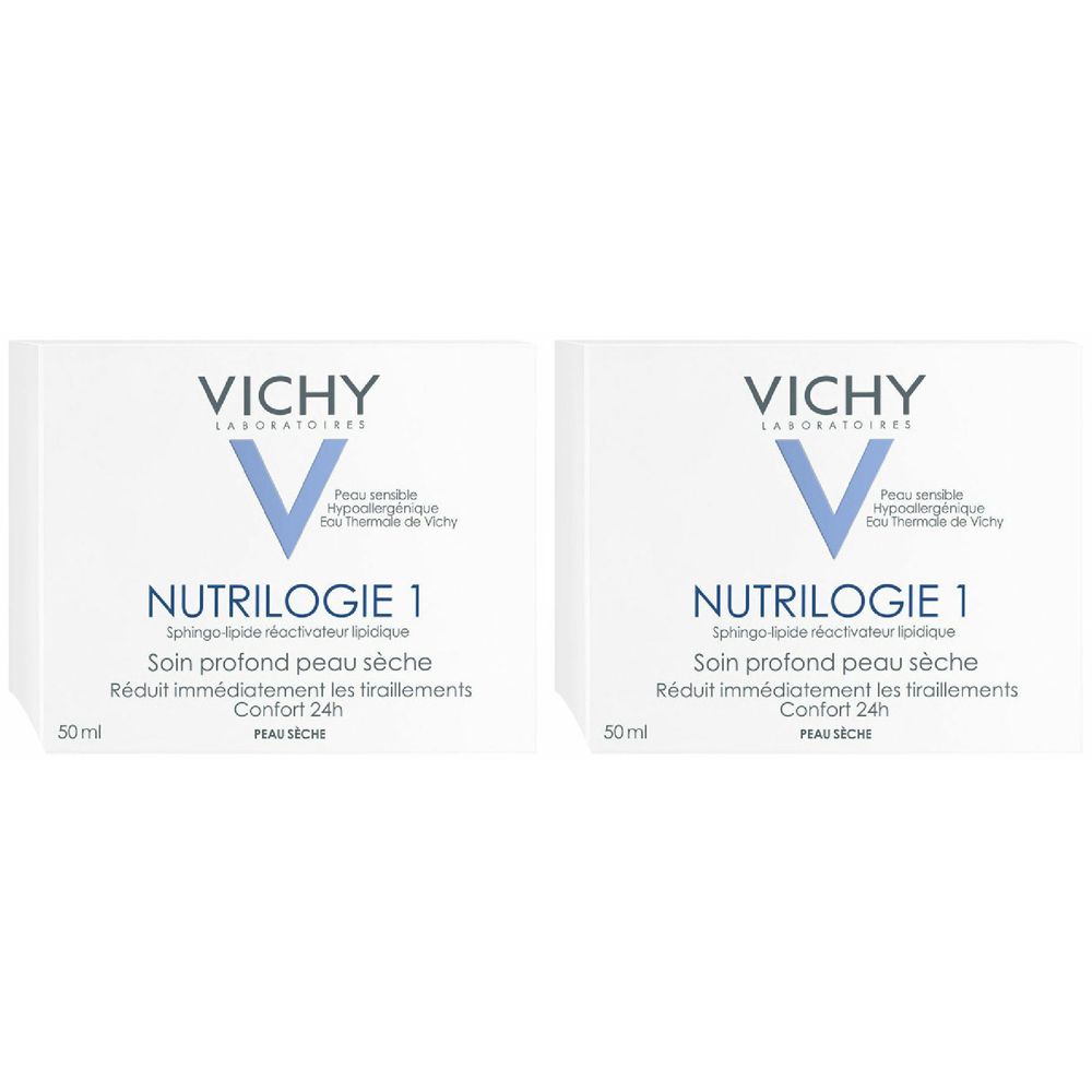 Vichy Nutrilogie Crema Giorno nutritiva 50 ml Set da 2